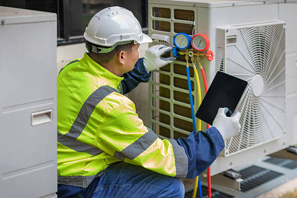 Professional Air Conditioning Repair technician working in Yale, OK